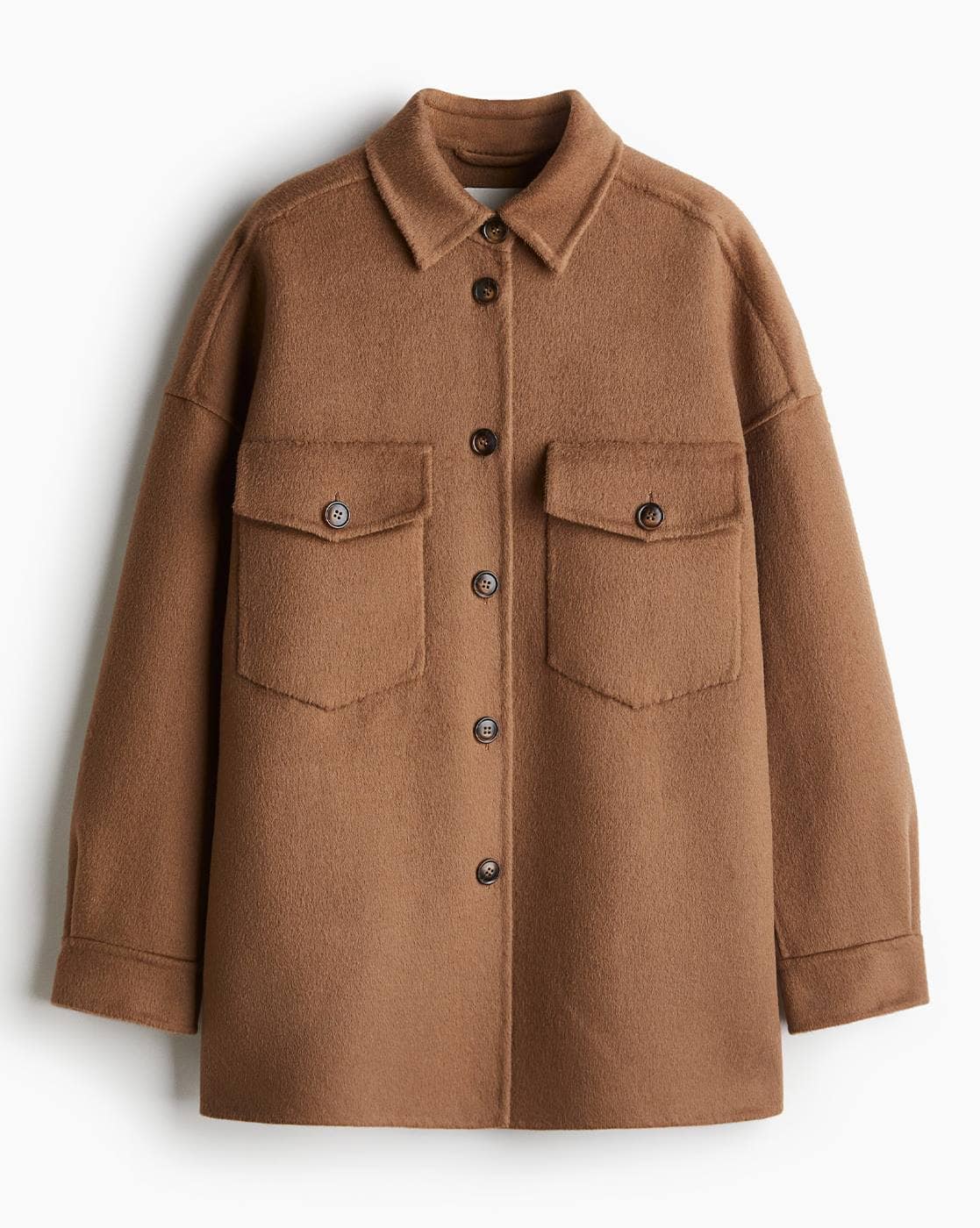 Loose Fit Button Closure Jacket