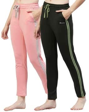 blinkin Women Pack of 2 Striped Fitted Trackpants with Insert Pockets-picture-30
