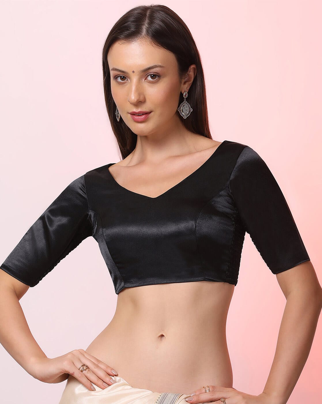 Buy Black Blouses for Women by Happy Owl Online | Ajio.com