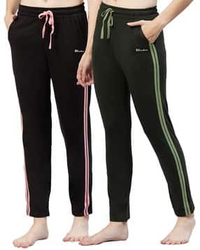 blinkin Women Pack of 2 Striped Fitted Trackpants with Insert Pockets-picture-11
