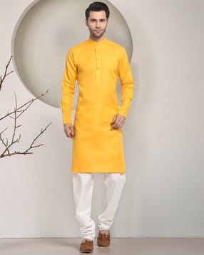neudis  Men Regular Fit Cotton Long Kurta-picture-34
