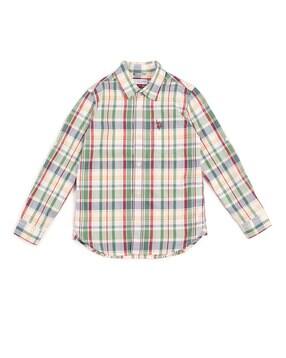 u.s. polo assn. Boys Checked Regular Fit Shirt-picture-18