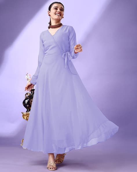 Buy Fashion 2 Wear Women Georgette V-Neck Fit an... Online | Ajio.com