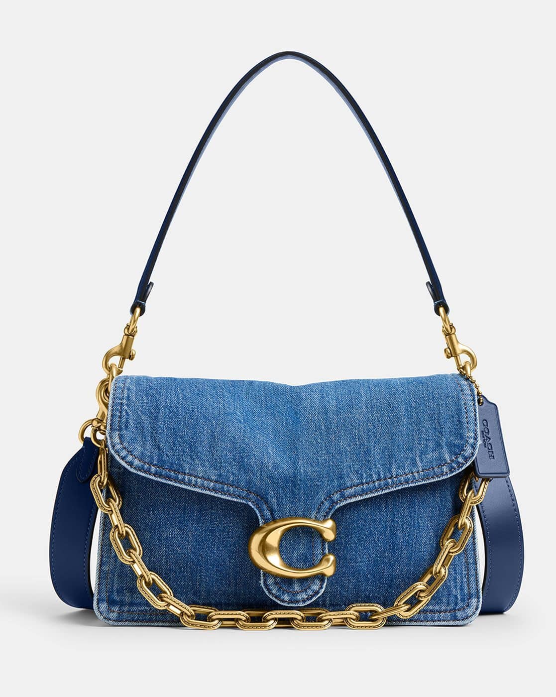 Buy Coach Chain Tabby Small Shoulder Bag | Blue Color Women