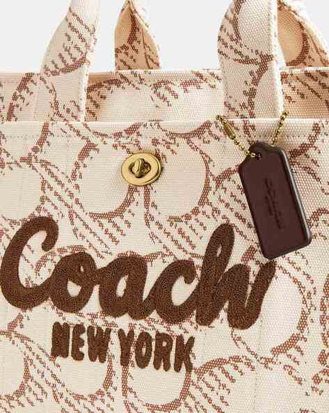 Buy Coach Signature Canvas Cargo Tote Bag | Beige Color