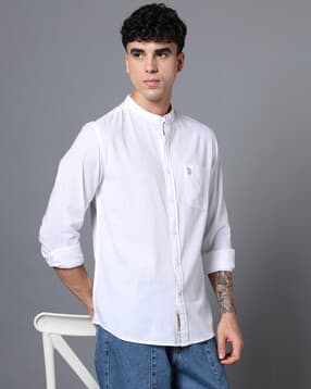 u.s. polo assn. Men Regular Fit Shirt with Patch Pocket-picture-46