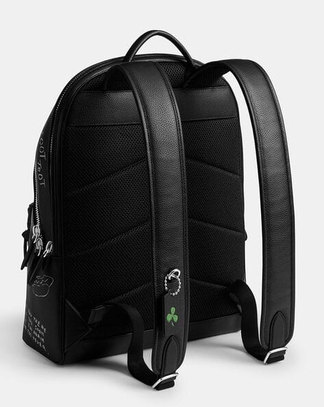 Buy Coach Sketch Print Charter Backpack | Black Color Men
