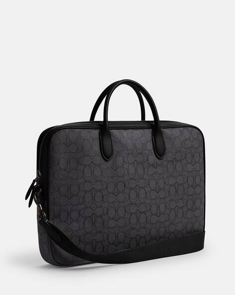 【希少】OLD COACH Dulles Bag leather black -473Wx593H-410524026-blk-