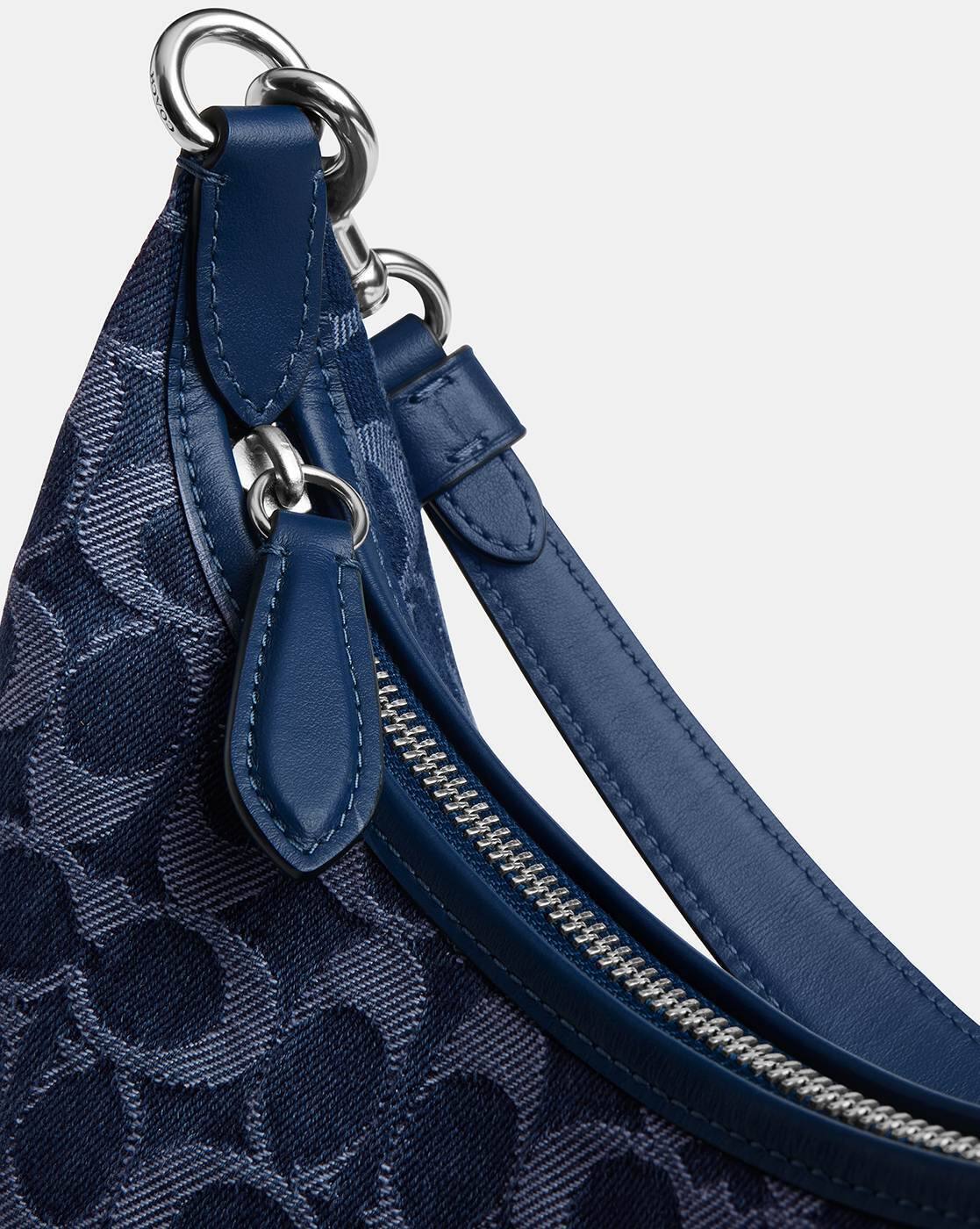 Buy Coach Signature Denim Juliet Small Shoulder Bag | Indigo Color