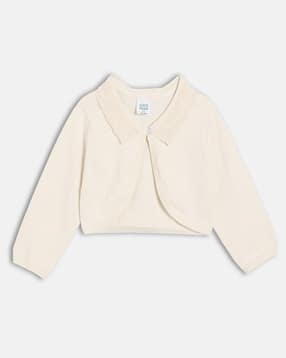 Cotton Self-design Cardigan-image-18