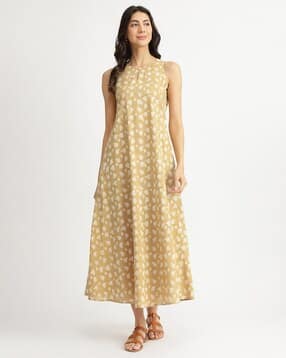 pink fort Women Cotton Printed Dress  -picture-36