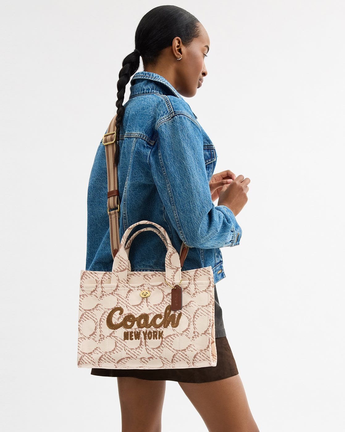 Buy Coach Signature Canvas Cargo Tote Bag | Beige Color Women