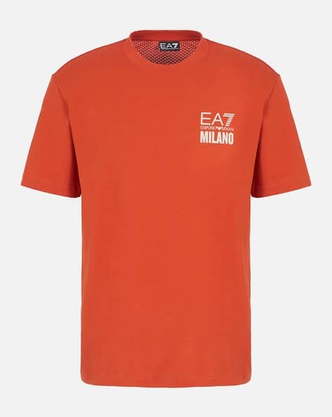 Buy Orange Tshirts for Men by EA7 Emporio Armani Online | Ajio.com