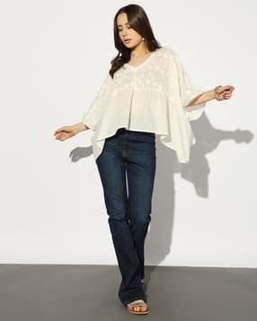 svrnaa by azorte 3 D Floral Kaftan Top-picture-38