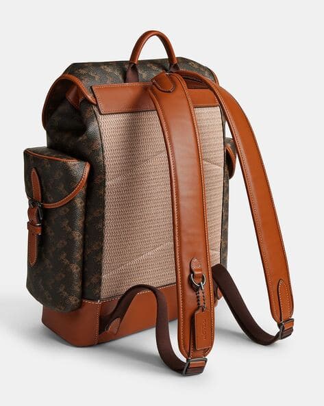 coach backpack horse and carriage || Hitch With & Print Black/Grey – FASHION MYST Hudson Backpack With Horse And