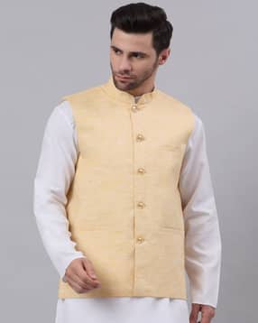 neudis Men Regular Fit Nehru Jacket    -picture-14