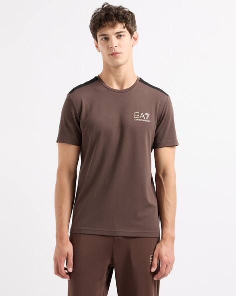 EA7 Emporio Armani Gold Label Jersey Crew-Neck T-Shirt