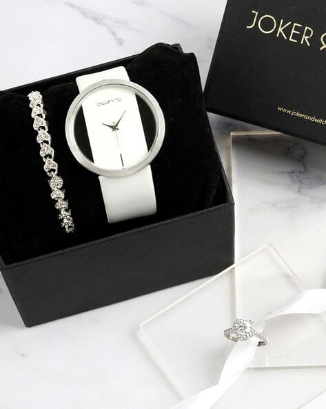 Joker & Witch Women Analogue Watch with Bracelet & Ring - JWLT585