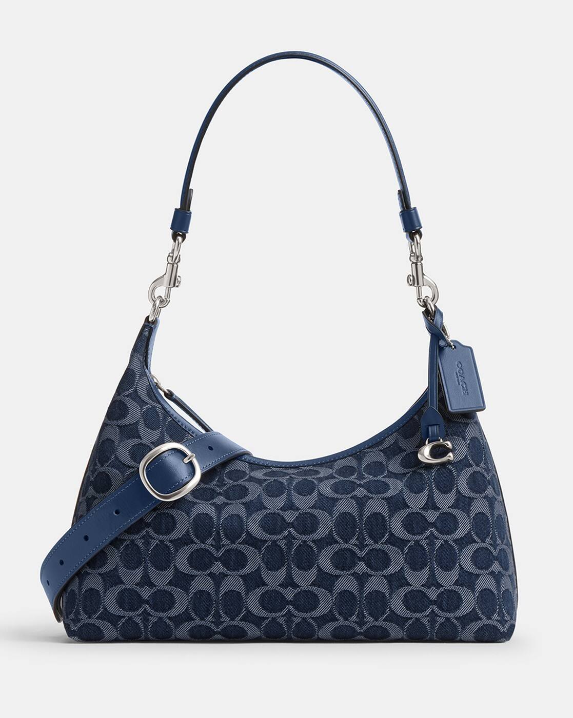 バッグ Coach Denim Signature Hand Bag Kiss-lock Coach Denim Signature Hand Bag Kiss-lock