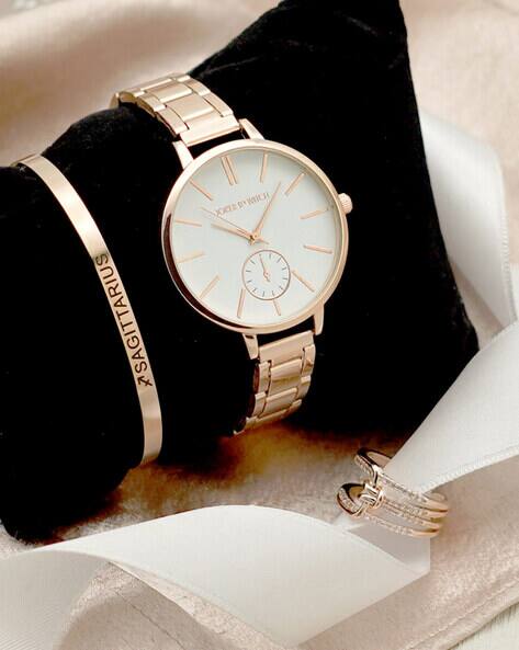 Joker & Witch Women Analogue Watch with Bracelet & Ring - JWLT71