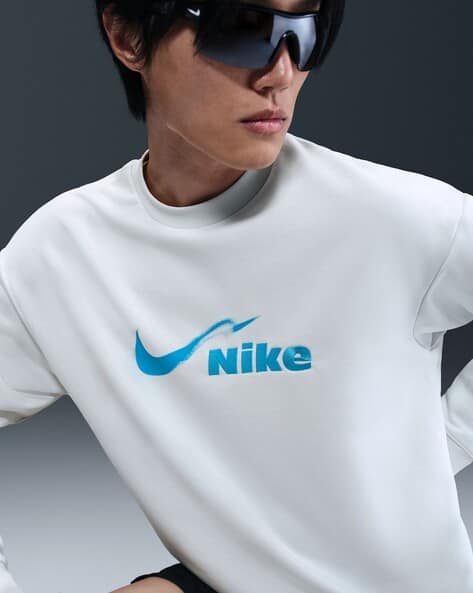 Men As Dri-Fit Track Club Flc Crew-Neck T-Shirt - Main Image