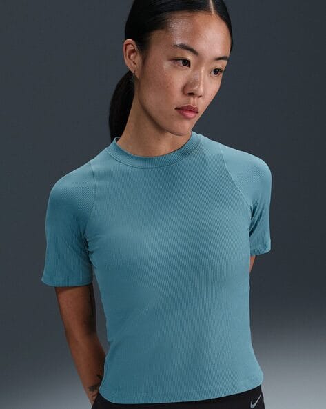 NIKE Women AS INF DF Regular Fit Crew-Neck T-Shirt