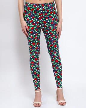 klotthe Women Floral Ankle Length Leggings-picture-36