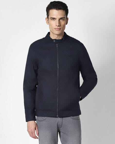 PETER ENGLAND Men Regular Fit Jacket with Zip-Front