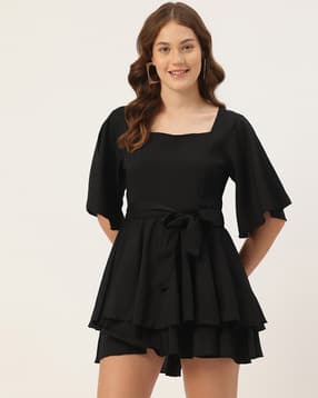 leia Women Playsuit with Waist Tie-Up-picture-23