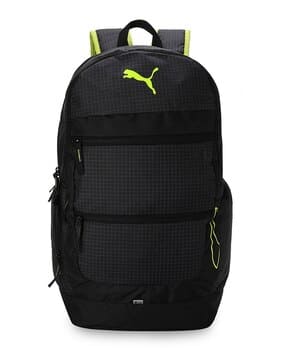 puma Men Logo Print Back Pack with Zip Closure-picture-10