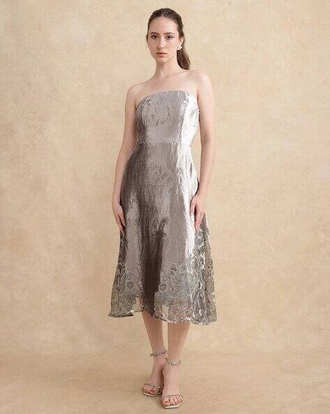 Women Embroidered A-Line Dress
