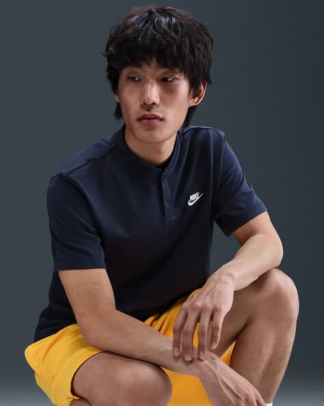 men's nike henley tee