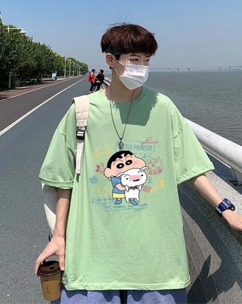 MaR♡chan‪·͜·ᰔᩚ Buy DIVAWALK Men Shin-Chan Print Regular F Online | Ajio.com