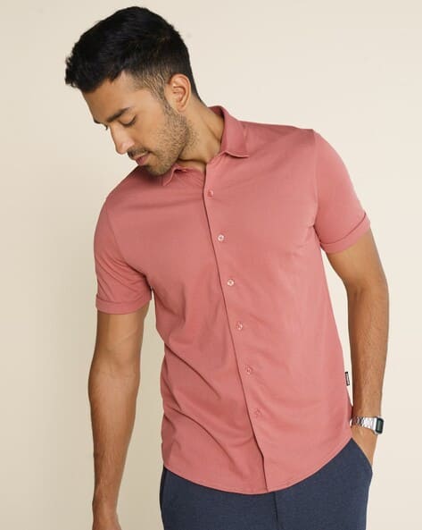 Buy Peach Shirts for Men by DAMENSCH Online