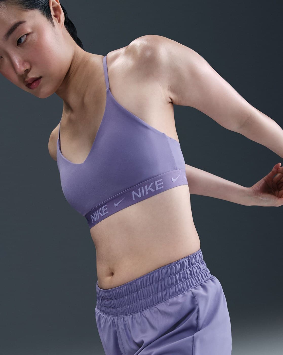 nike indy bra purple