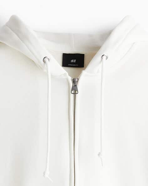 Men Oversized Fit Zip-Through Hoodie