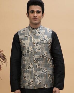 neudis Men Regular Fit Nehru jacket-picture-42