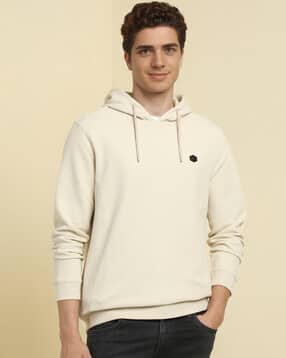 allen solly Men Textured Hooded Sweatshirt-picture-47