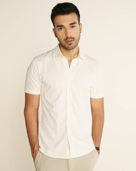 Men Thermoregulating Regular Fit Half Shirt