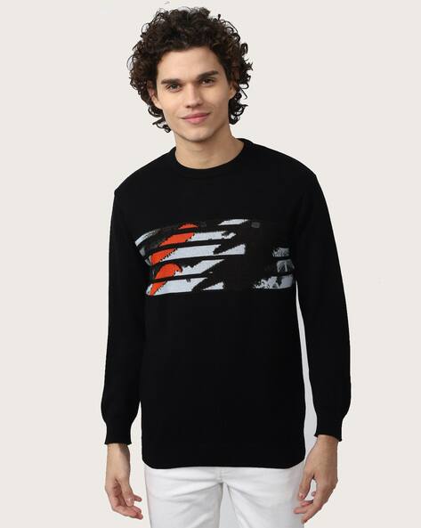 PETER ENGLAND Men Regular Fit Round-Neck Sweatshirt