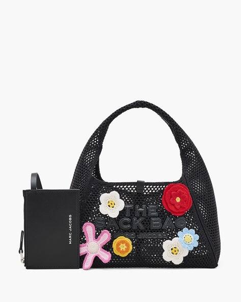 Buy MARC JACOBS The Daisy Crochet Mini Sack Bag | Black