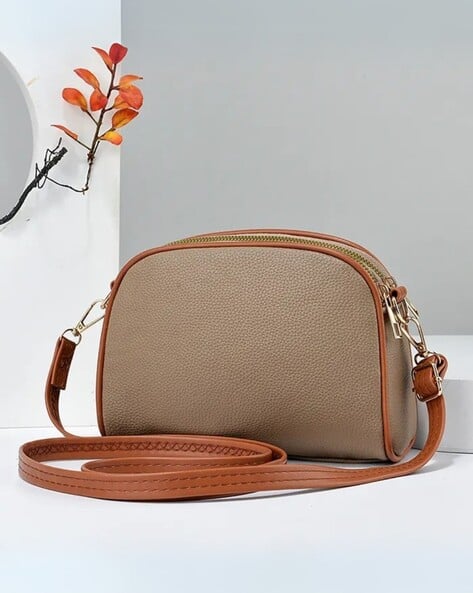 Italish Women Sling Bag with Zip Closure