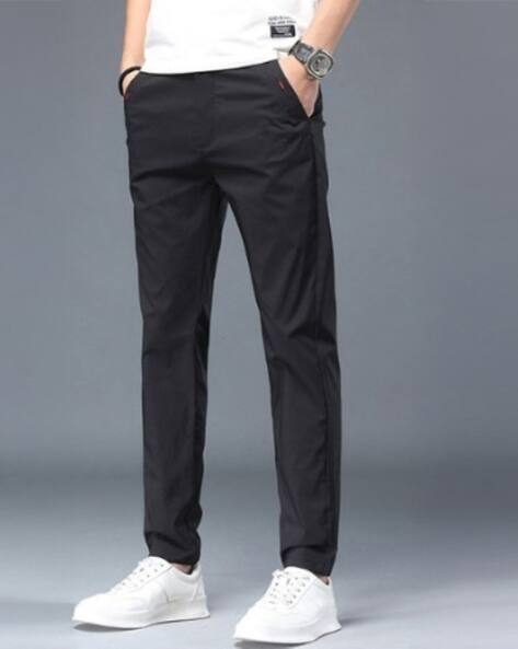 DIVAWALK Men Mid Rise Slim Fit Trousers