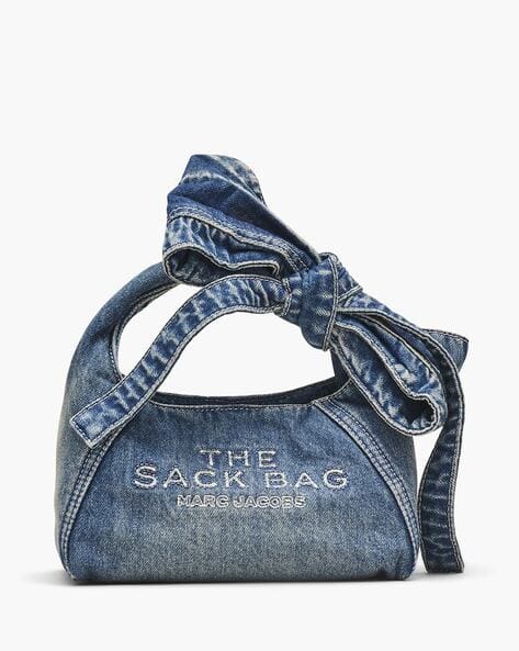 Buy MARC JACOBS The Bow Denim Mini Sack Bag | Indigo Color Buy MARC JACOBS The Bow Denim Mini Sack Bag | Indigo Color