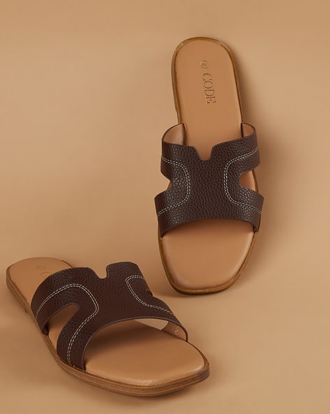 Buy Tan Flat Sandals for Women by CODE BY LIFESTYLE Online