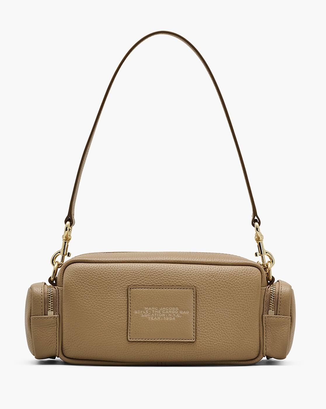 Buy MARC JACOBS The Leather Cargo Shoulder Bag | Camel Beige Color