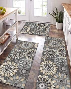 aazeem Set of 3 Non-Skid Washable Kitchen Rugs-picture-44