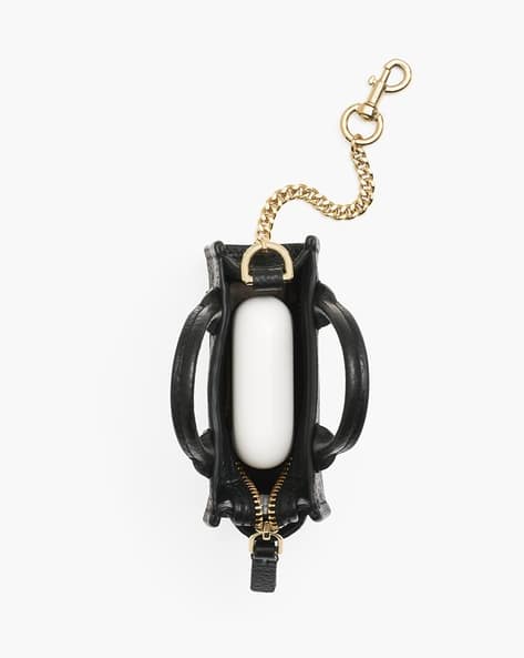 Buy MARC JACOBS The Leather Nano Tote Charm | Black Color Women