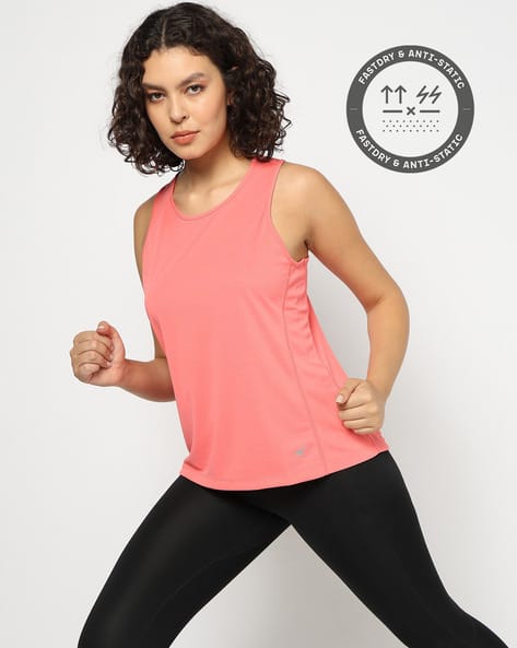 PERFORMAX Women Regular Fit Round-Neck Running Tank T-Shirt