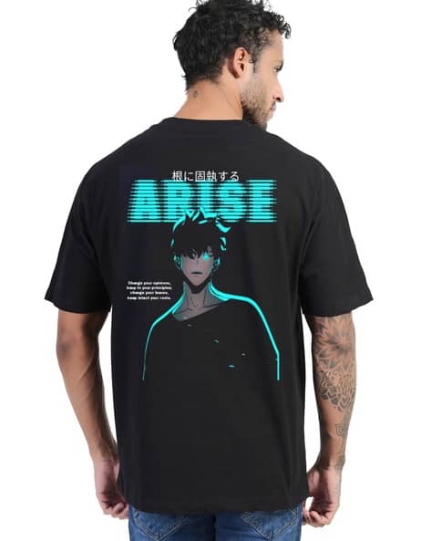 Men Arise Print Regular Fit Crew-Neck T-Shirt